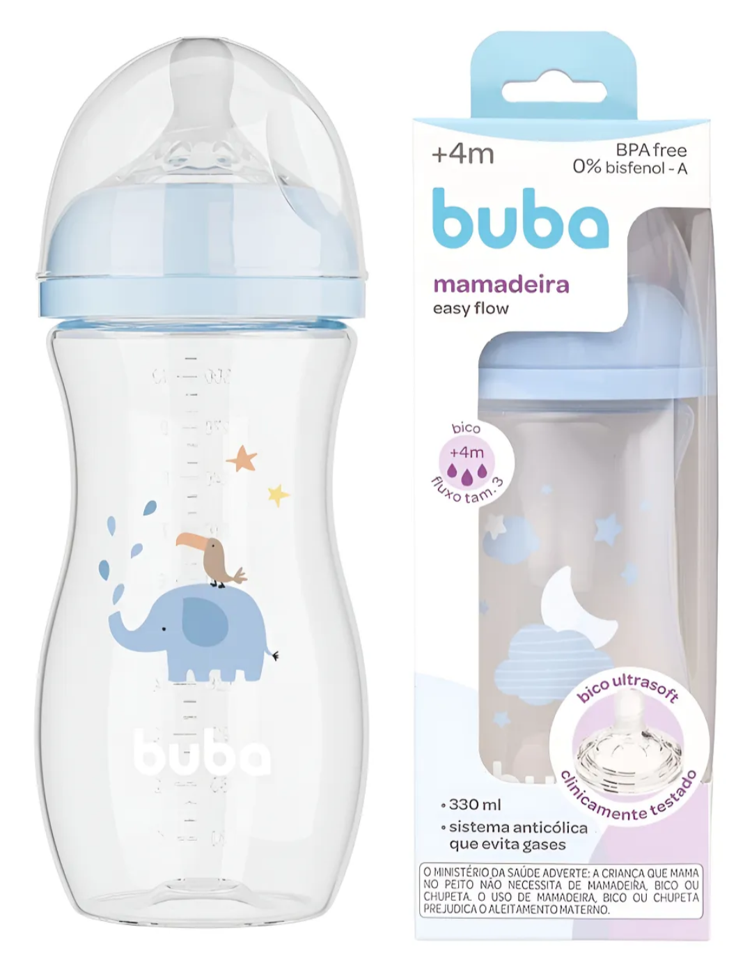 Mamadeira Buba 330 ml - Azul