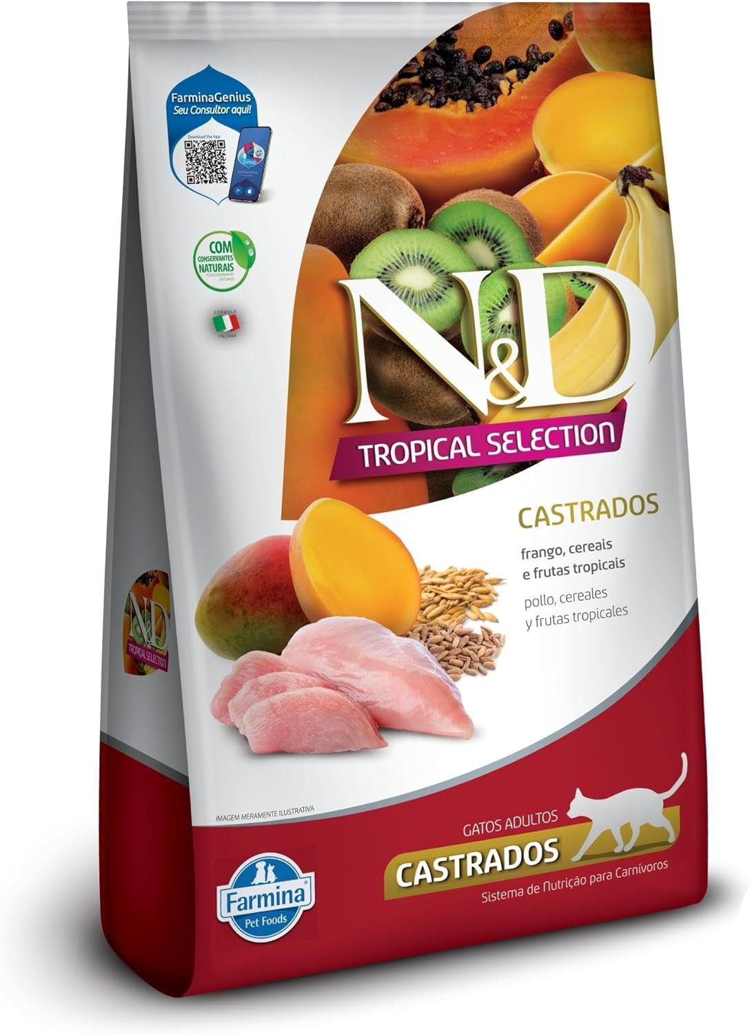 ND Tropical Gatos Castrados Frango 1,5kg 