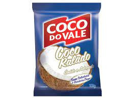 Coco ralado Coco do Vale integral úmido e adoçado 100g 