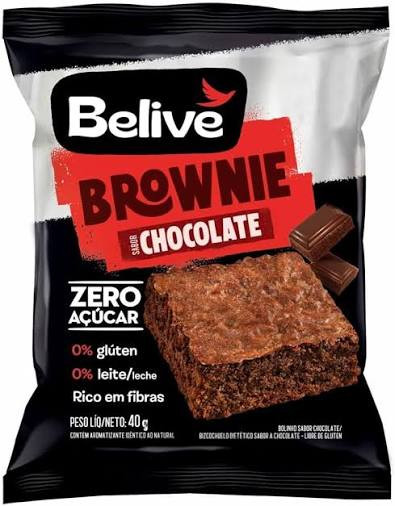 Brownie Ind Belive Zr Acuc Chocolate Pct 40g