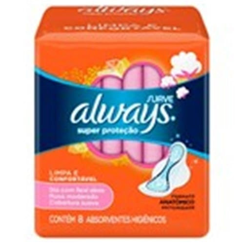 Absorvente Super Proteção Suave com Abas Always 8un
