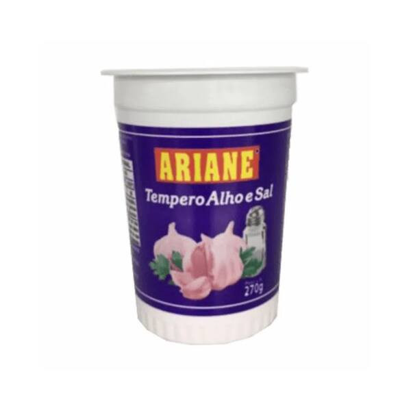 Tempero Pronto Ariane Alho e Sal Embalagem 270g