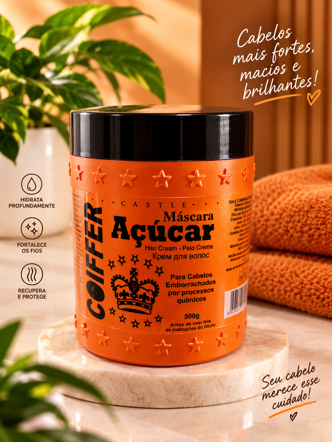 MASCARA DE AÇÚCAR COIFFER 500GM