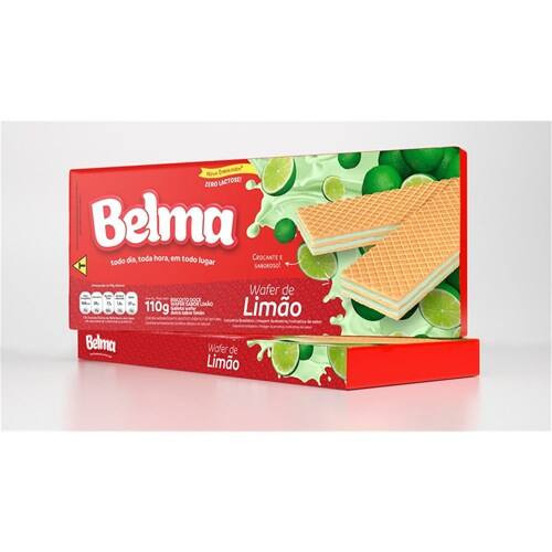 Biscoito Wafer Belma Limão 110g