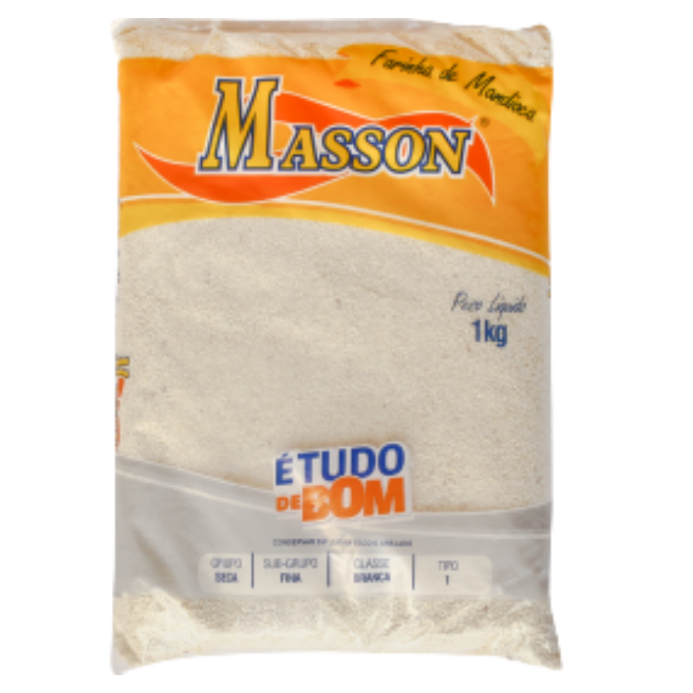 FARINHA DE MANDIOCA MASSON "BRANCA FINA" 1KG