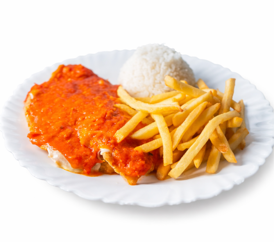 Filé de Frango à Parmegiana