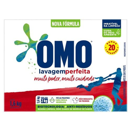 Sabão em Pó Lavagem Perfeita Omo 1,6kg