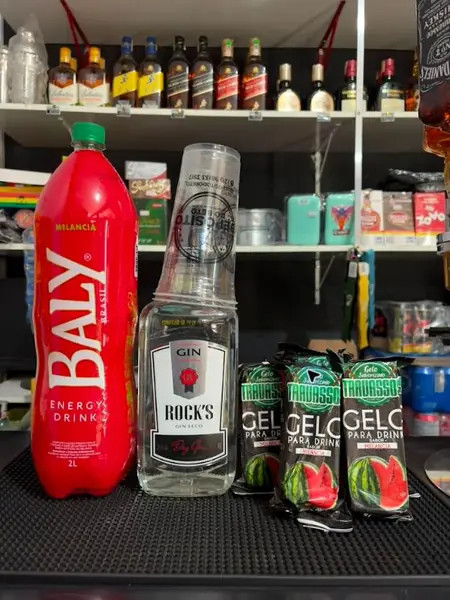 COMBO ROCKS GIN PRETO 1L