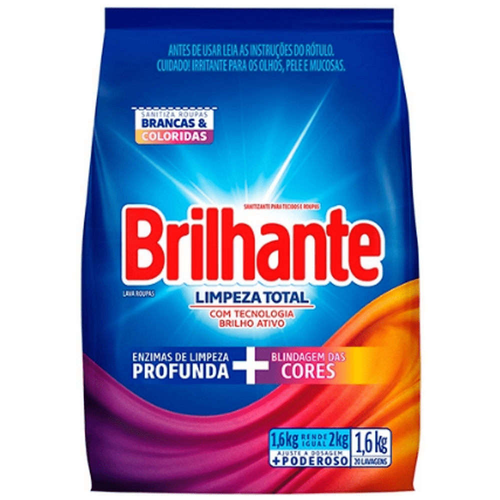 SABAO EM PO BRILHANTE LIMPEZA TOTAL SC1,6KG