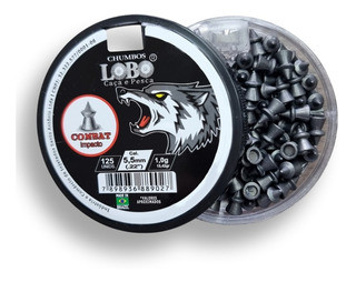 CHUMBINHO LOBO 5.5MM COMBAT C/125UN