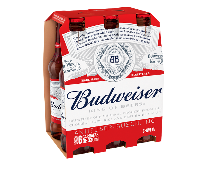 Budweiser 330ml - Pack de 6 unidades