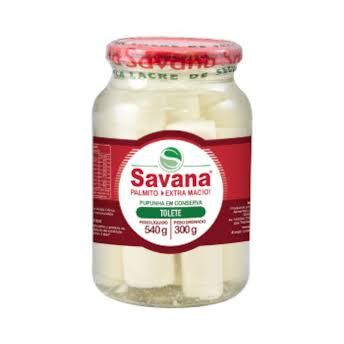 Palmito Conserva Savana Pupunha Tolete Vd 300g