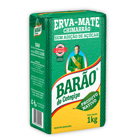 ERVA MATE CHIMARRAO BARAO NATIVO VACUO 1KG