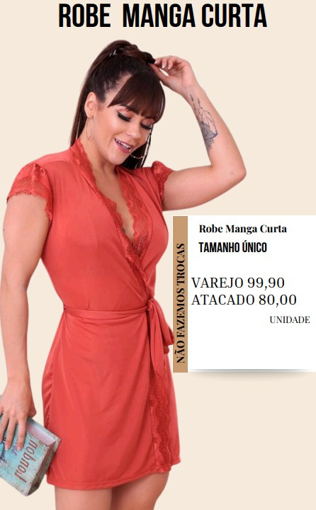 ROBE MANGA CURTA 