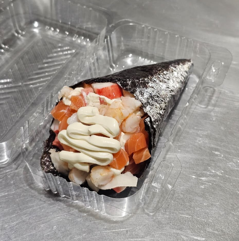 Temaki Salmão e Camarão