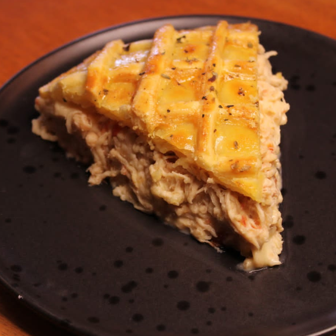 Torta de Frango com requeijão