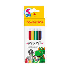CANETINHA HIDROGR COMPACTOR 6 CORES/MINI