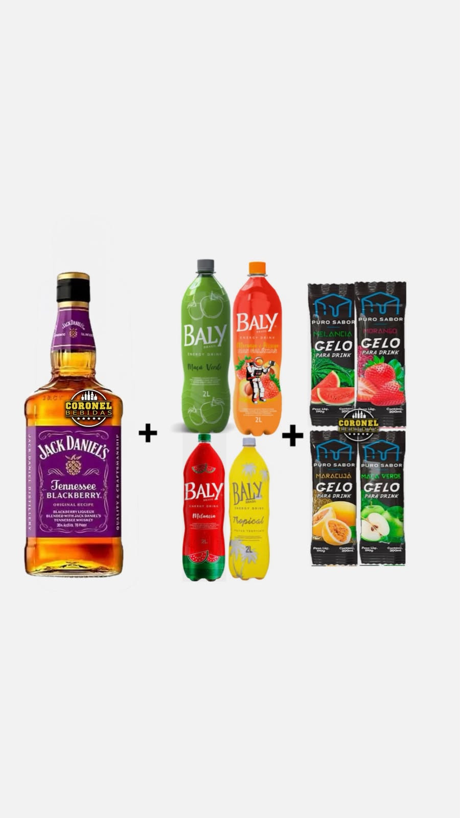 Jack Blackberrey  1L+ 1 Baly 2l+ 5 Gelo de coco