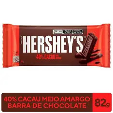 Chocolate 40 por cento-Cacau Meio Amargo (Hersheys) 82g