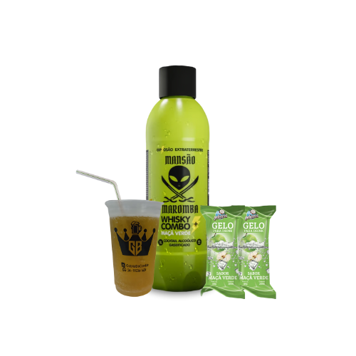mansão maromba whisky + combo maça verde 1 l 