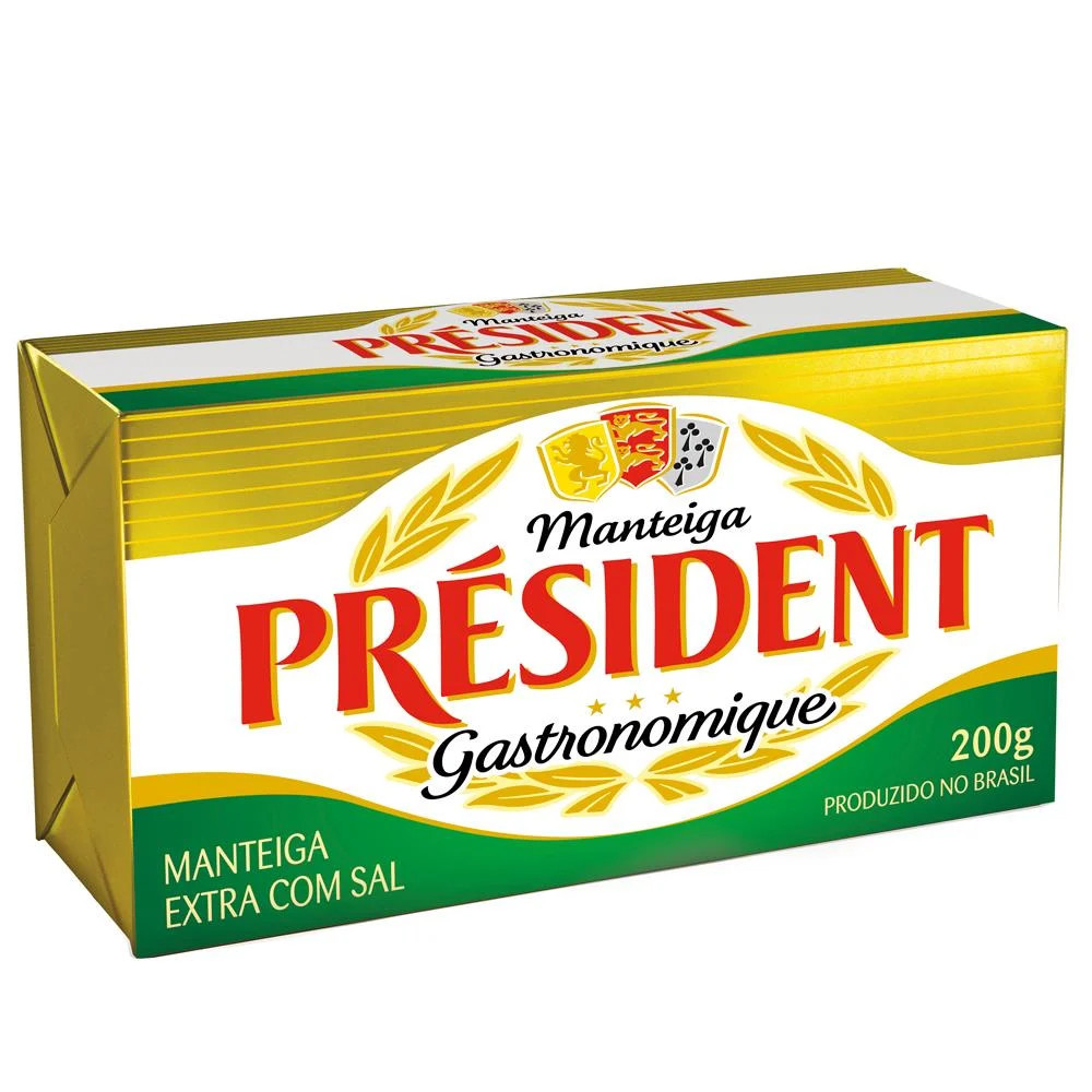 Manteiga President Tablete 200g C/Sal
