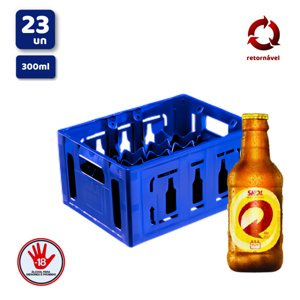 CERVEJA SKOL PILSEN GF 300ML APENAS O LIQUIDO PACK 23 UN