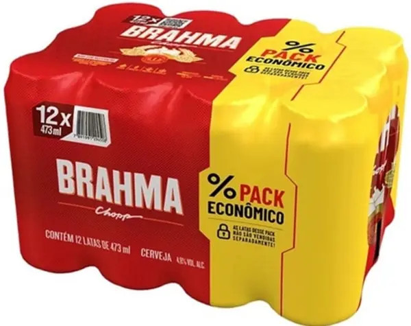 Pack Brahma Latão 473ml C/12