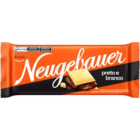 Choc Barra Neugebauer preto e branco 80g