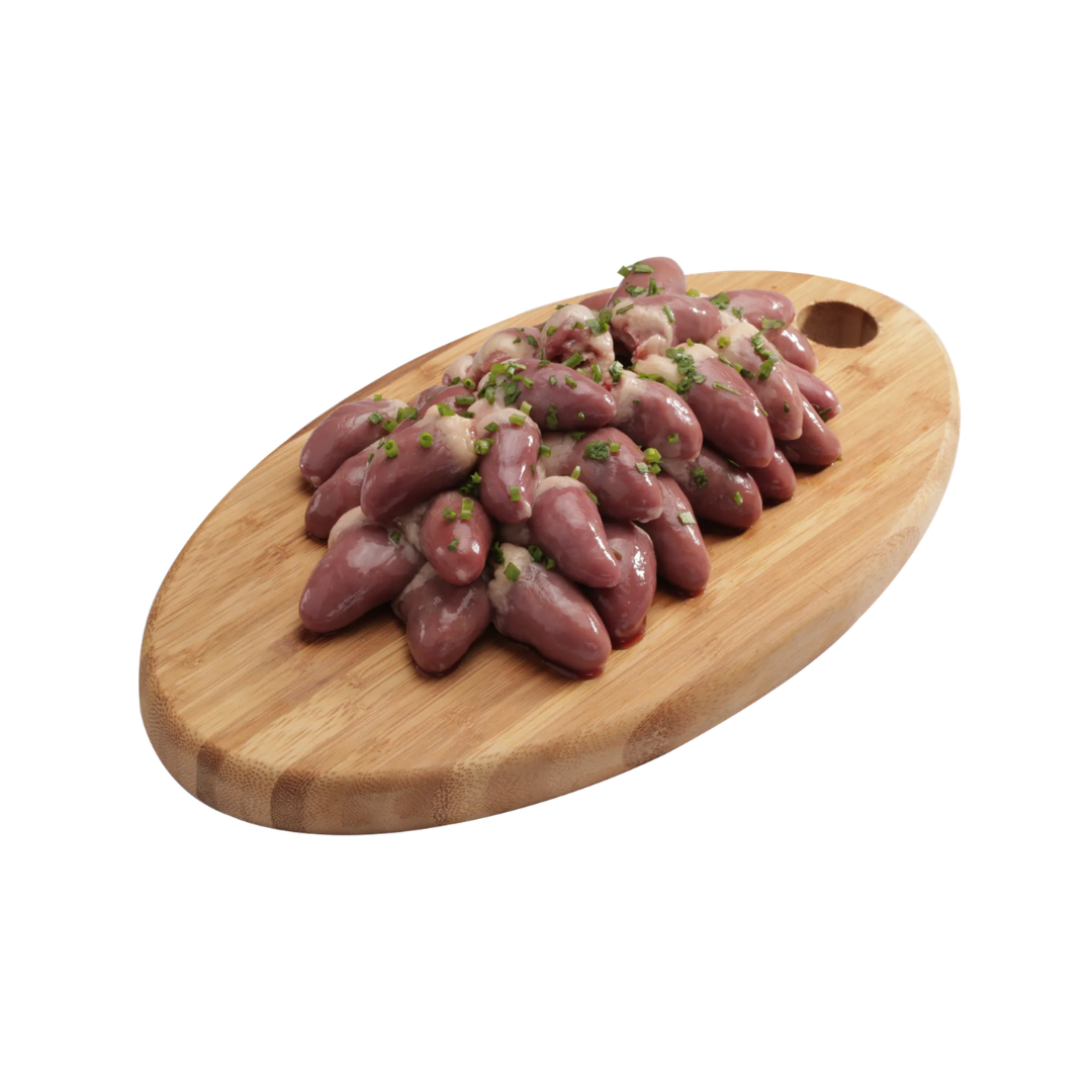 Coração de frango temperado