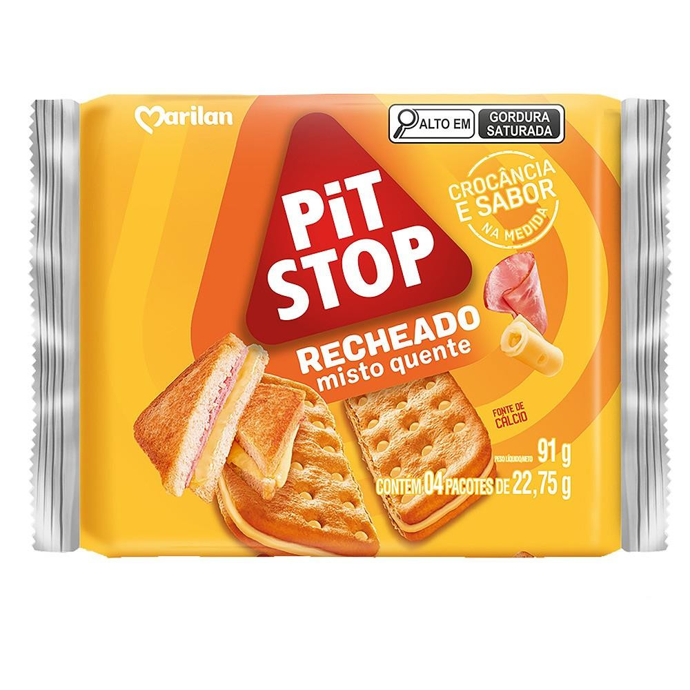 BISC PIT STOP RECHEADO MISTO QUENTE 91G