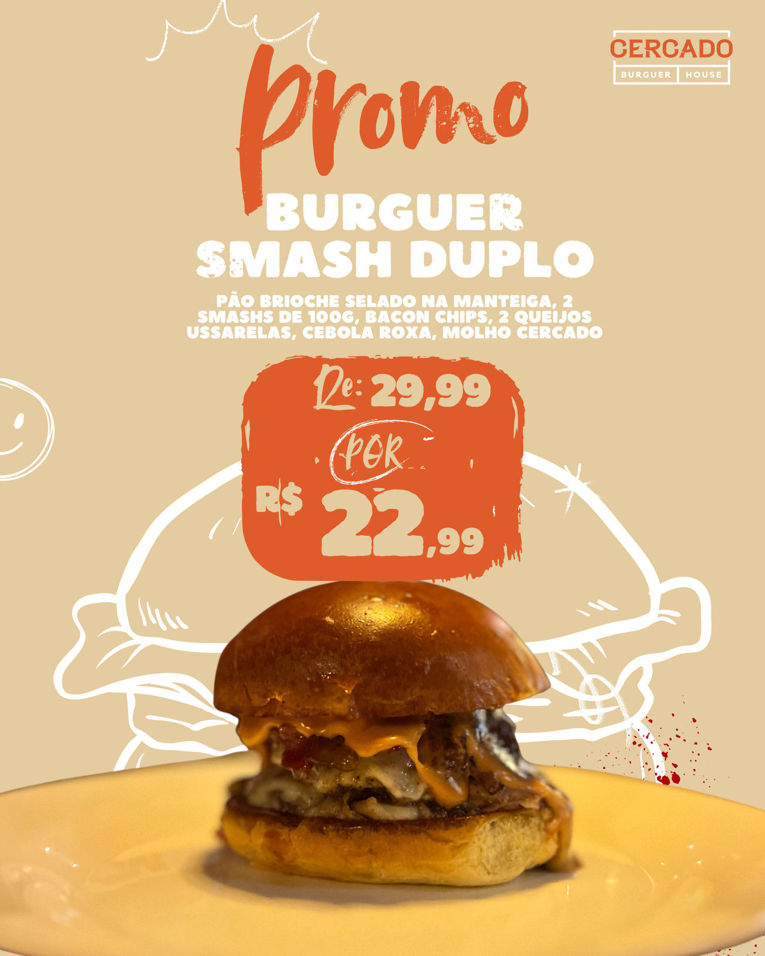 PROMO DO DIA  SMASH DUPLO
