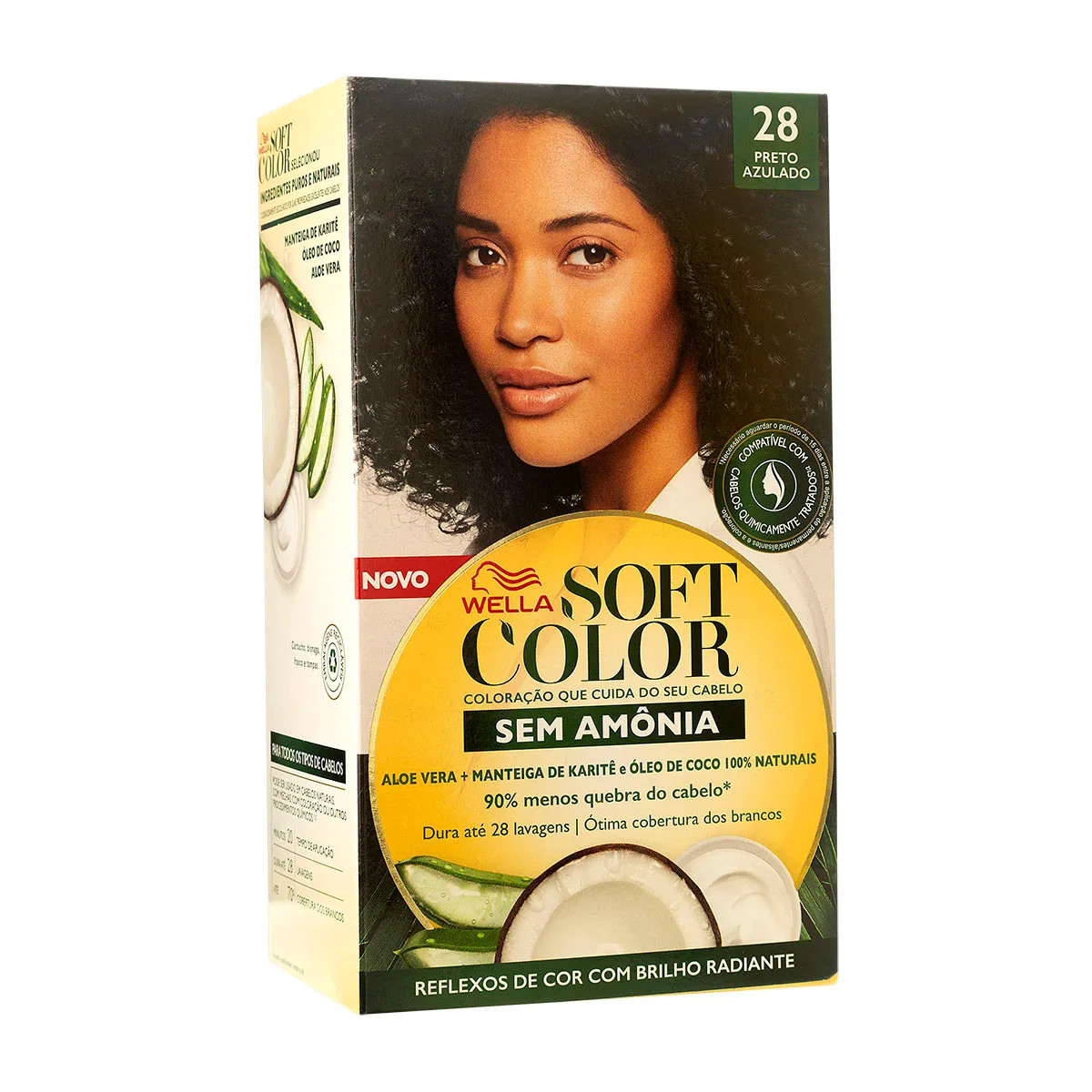 COLORAÇÃO TINTURA SOFT COLOR 28 PRETO AZULADO