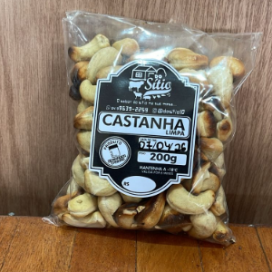 CASTANHA DE CAJU INTEIRA E ASSADA 200G