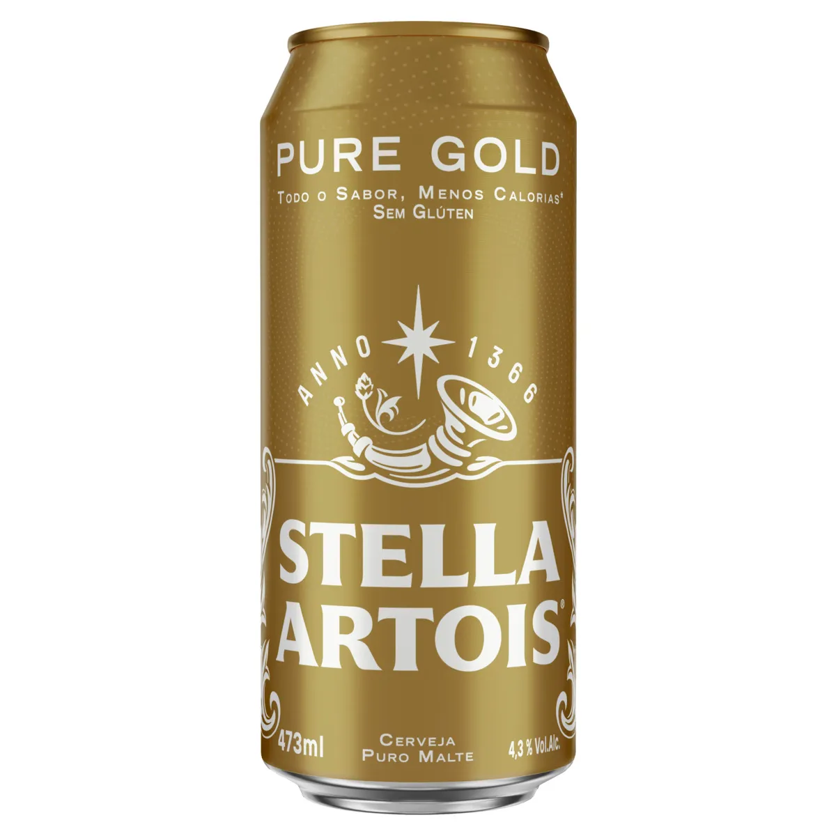 STELLA PURE GOLD LATAO VAREJO 473ML