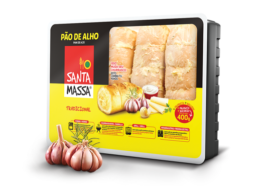 Pão de Alho Santa Massa c/ Queijo - 400g