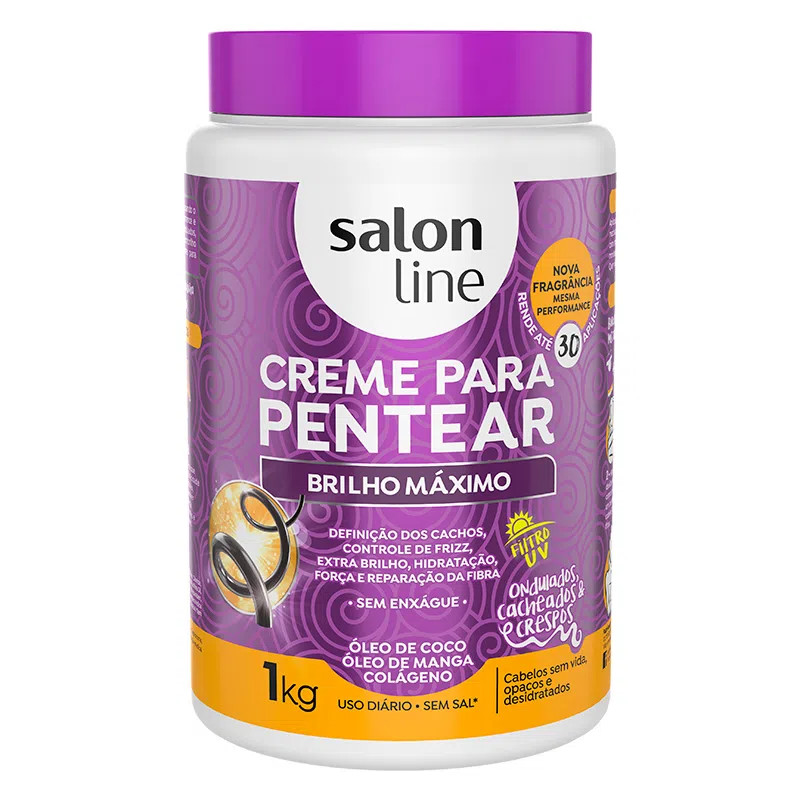 CREME PENTEAR SALON LINE BRILHO MAXIMO 1KG