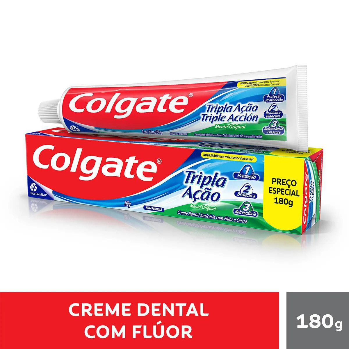 Creme Dental Colgate Tripla Acao Menta 180g