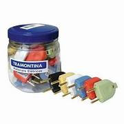 PLUGUE MACHO 2P 10A/250V TRAMONTINA