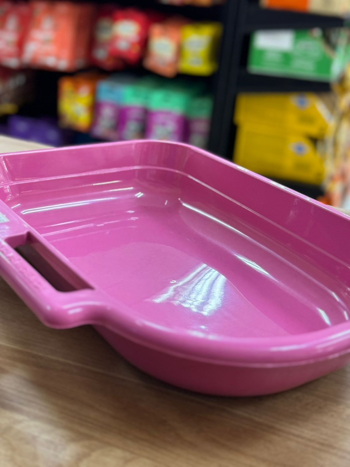 Caixa de areia bandeja com suporte pá Rosa