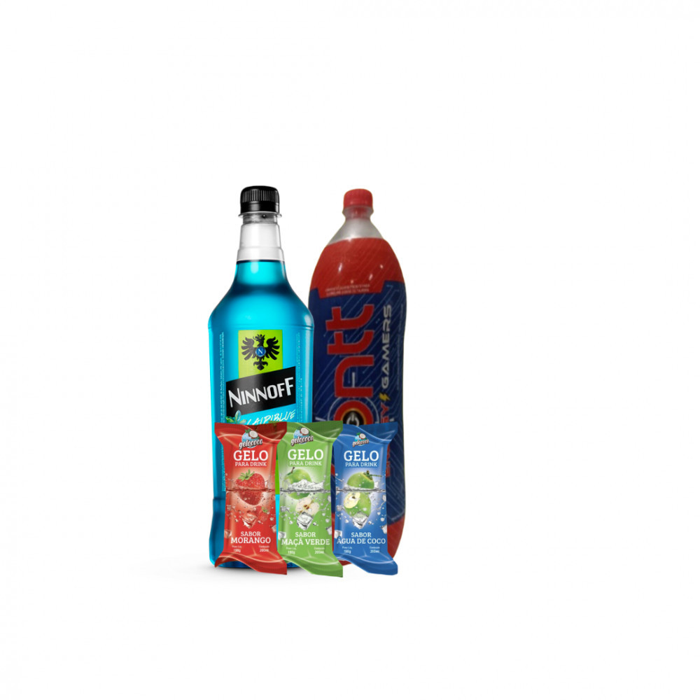 Combo Vodka Ninnoff 3 gelos saborizados