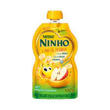 Iogurte ninho maçã e banana 100g pouch