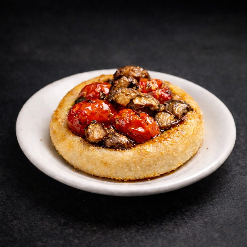 Sfiha de Confit  de Tomate (Vegana)