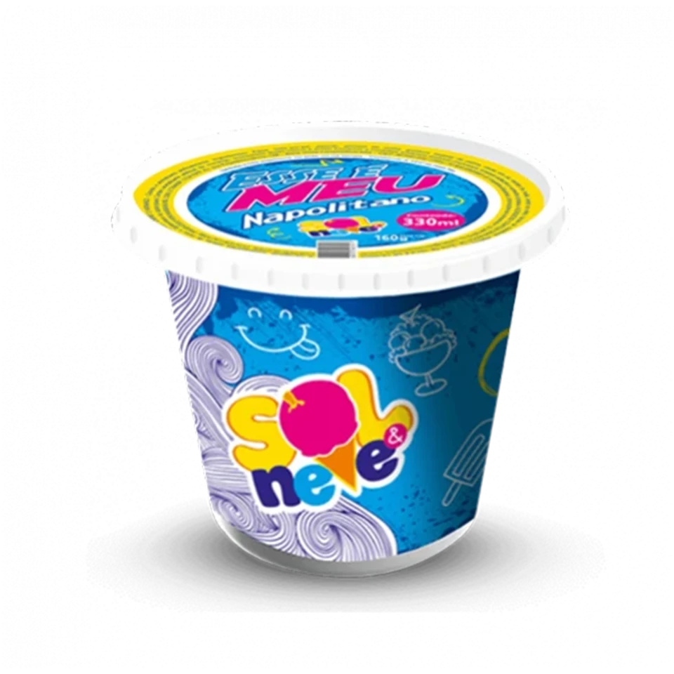 Sorvete Napolitano 350ml Sol&Neve