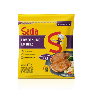 LOMBO SUÍNO EM BIFESBSADIA 800G