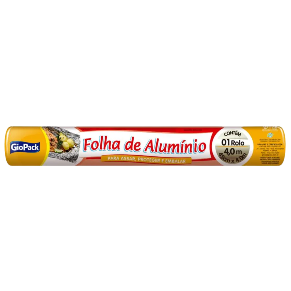 FOLHA DE ALUMINIO GIOPACK 45CMX4M