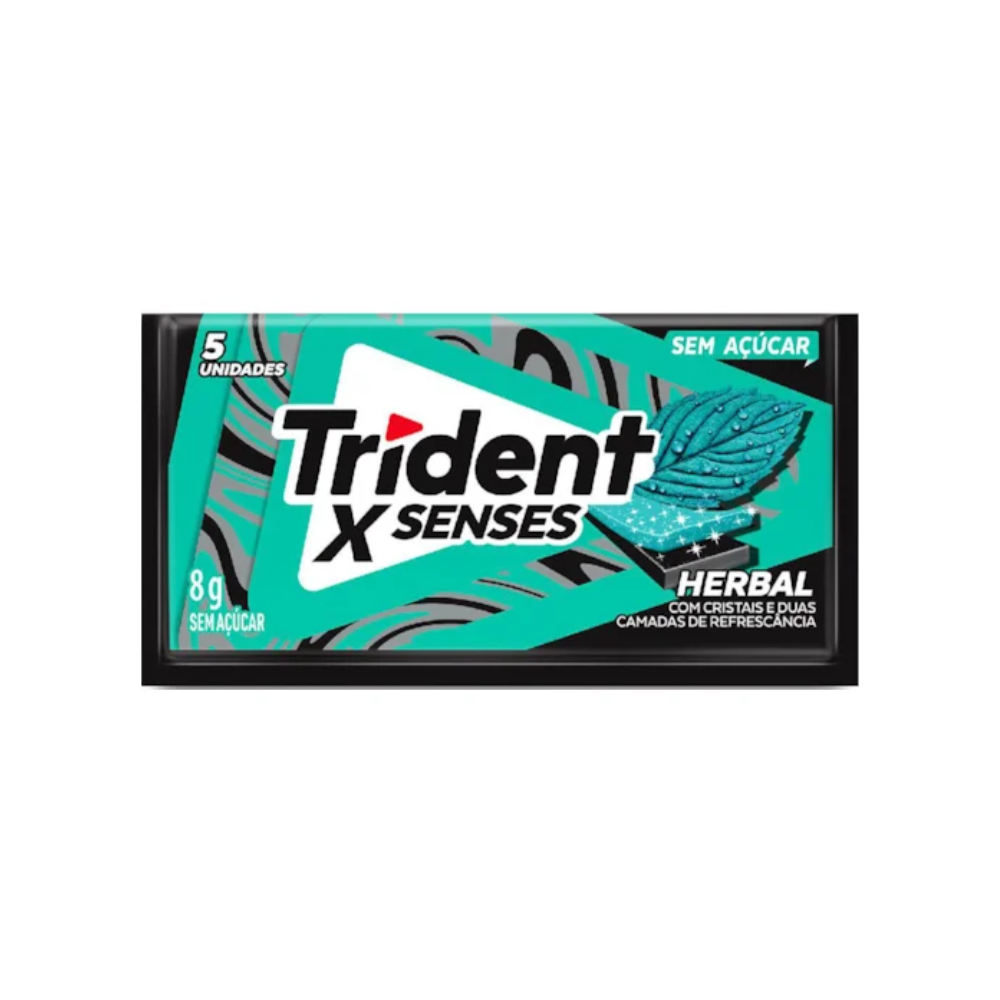 CHICLETE TRIDENT 8G HERBAL