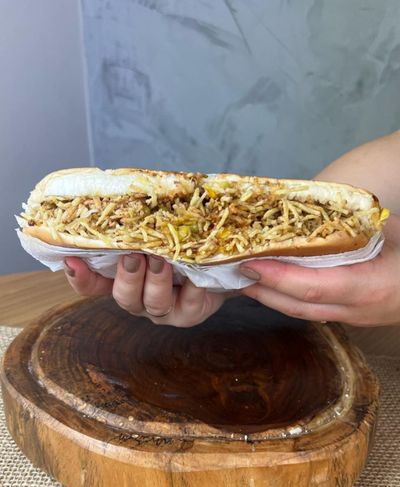 HOT DOG + STROGO DE CARNE 
