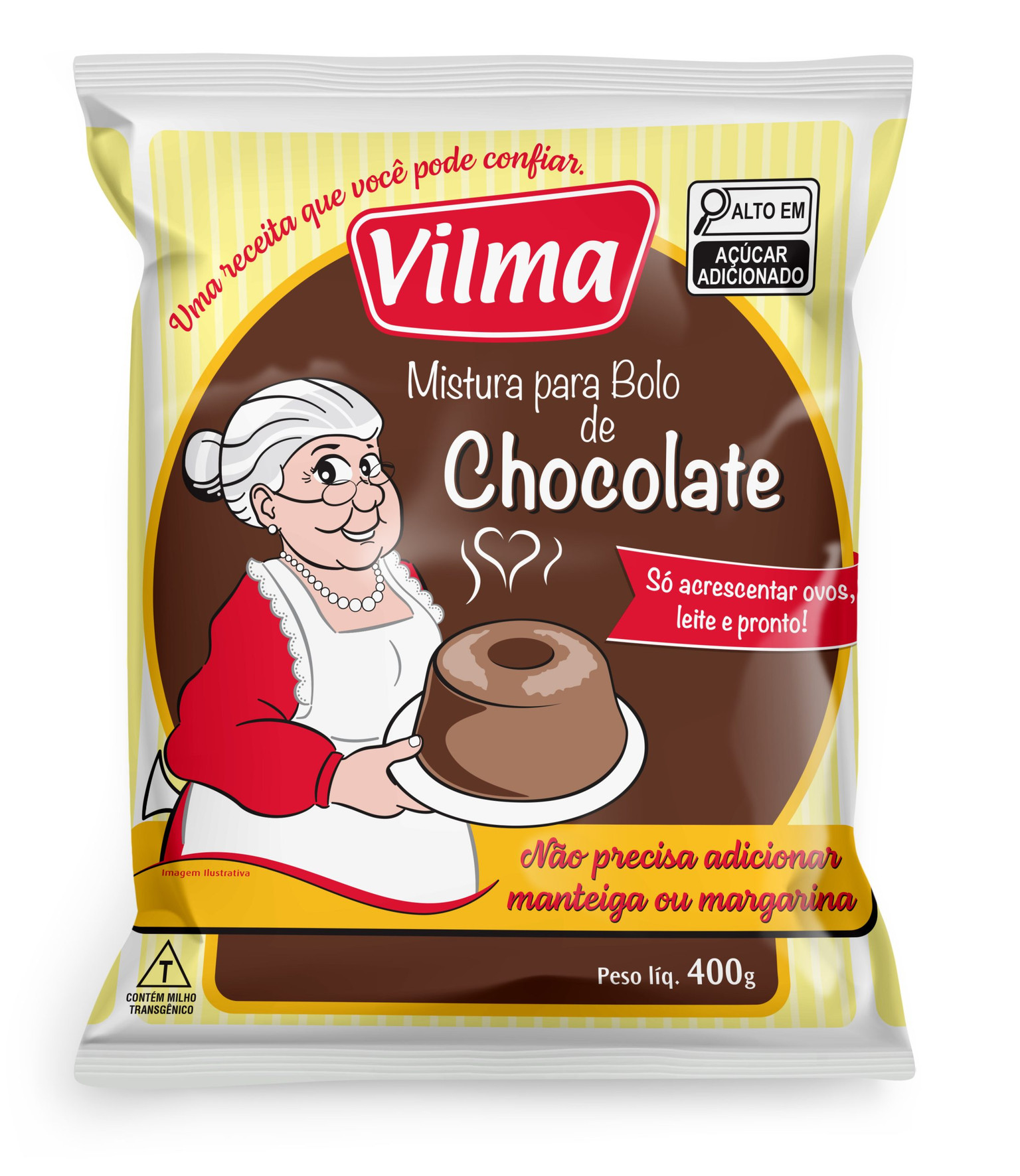 Mistura para bolo Vilma chocolate