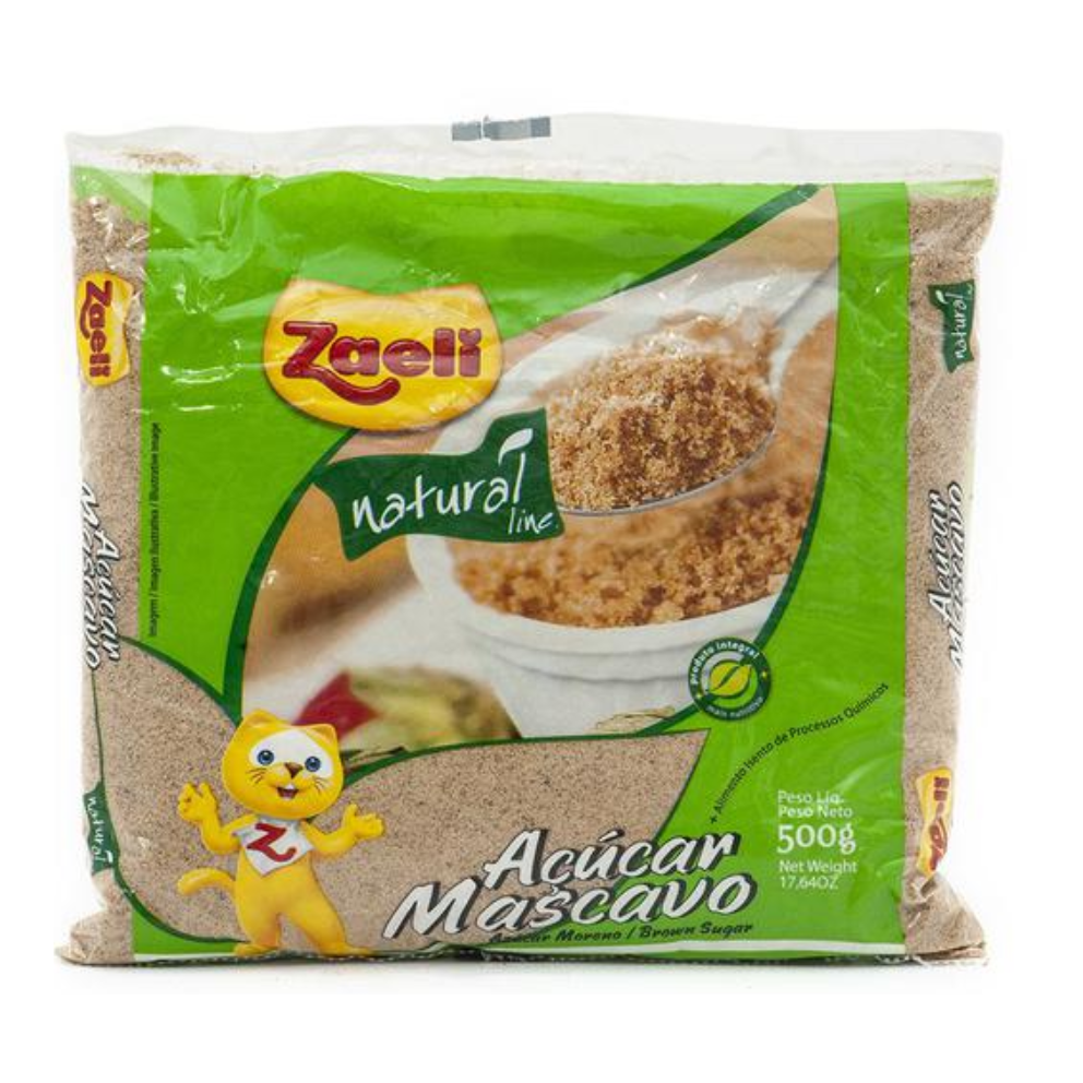 AÇUCAR MASCAVO ZAELI NATURAL 500G