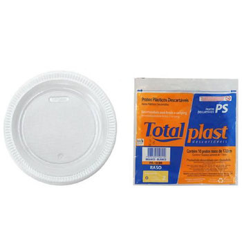 PRATO DESCARTAVEL TOTALPLAST 20,8CM C/10UN
